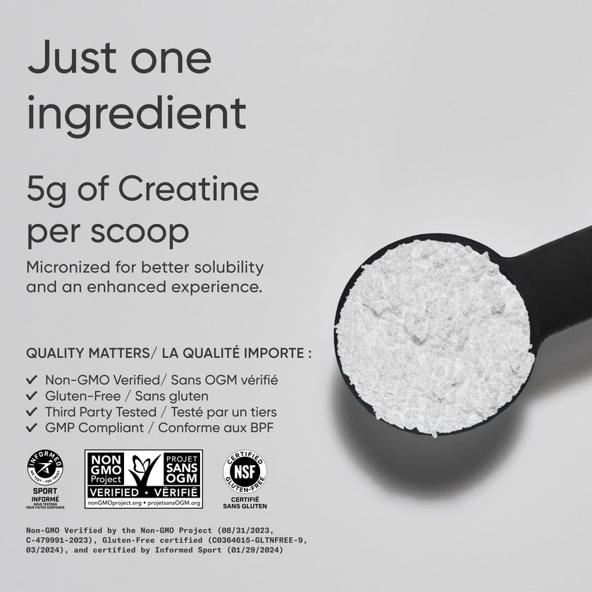 Sports Research® Creatine Monohydrate - Pure Micronized Creatine Monohydrate Powder - Improves strength, power, and performance for Women and Men | Non-GMO 60 Servings 🍁 All In One Marketplace Canada