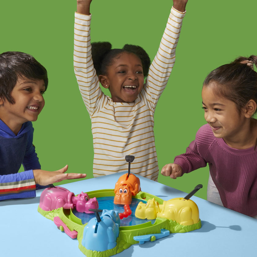 Hungry Hungry Hippos Game for Preschoolers | with Instant Marble Relaunch, Easy Set-Up & Storage| Ages 4 and Up | for 2 to 4 Players | Kids Games (English & French) 🍁 All In One Marketplace Canada