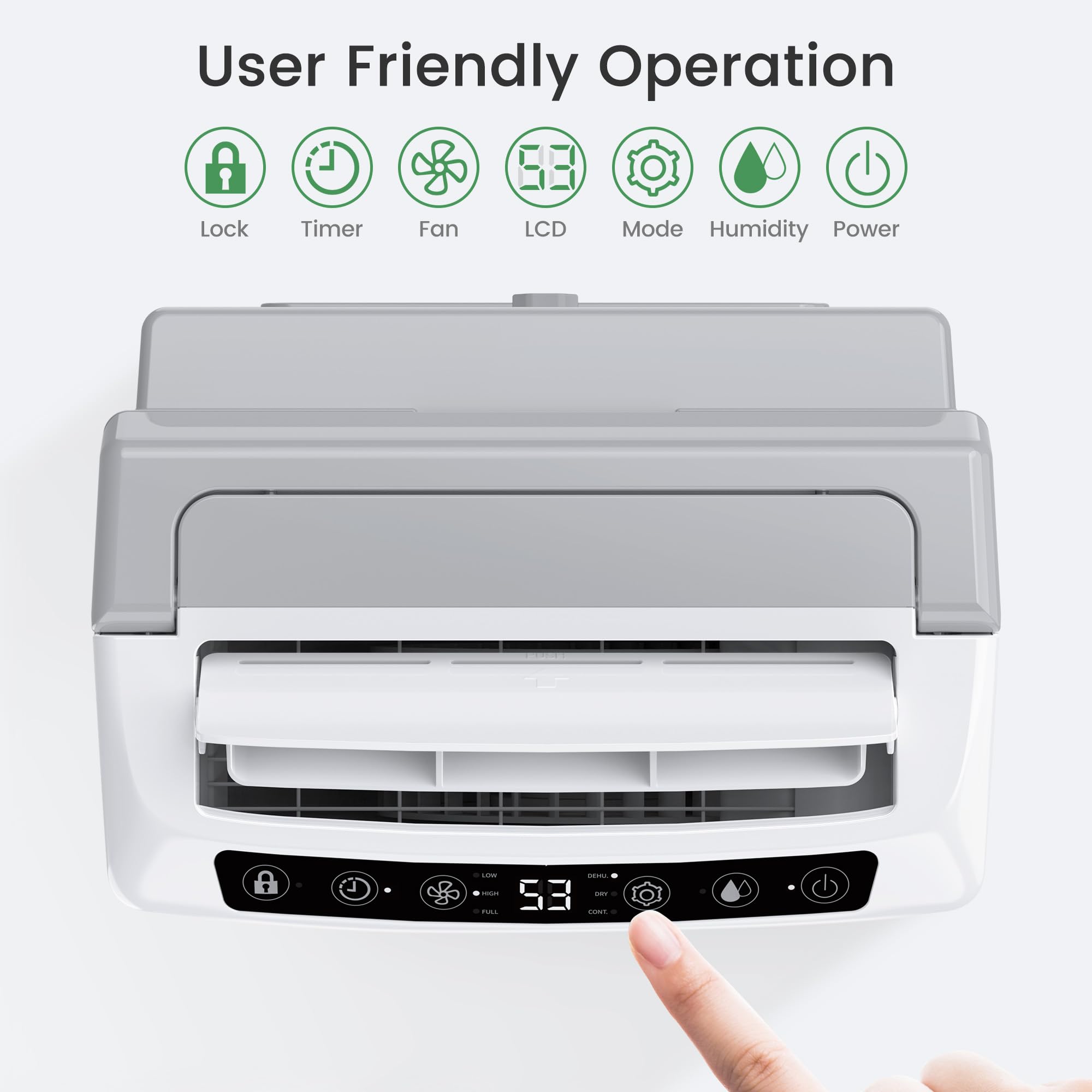 Waykar 2,000 Sq. Ft Energy Star Dehumidifier for Home and Basements, with Auto or Manual Drainage, 0.6 Gal Water Tank Capacity 🍁 All In One Marketplace Canada