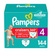 Pampers Cruisers 360 Pull-On Diapers, Size 4 (22-37 lbs), Babyproof up to 100% leakproof diaper1 Pack (Count of 144) 🍁 All In One Marketplace Canada