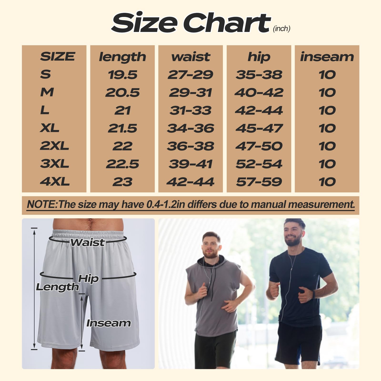 BOOJO 5 Pack Athletic Gym Mens Shorts - Workout Black Quick Dry Basketball Shorts with Pockets for Running Casual Activewear 🍁 All In One Marketplace Canada