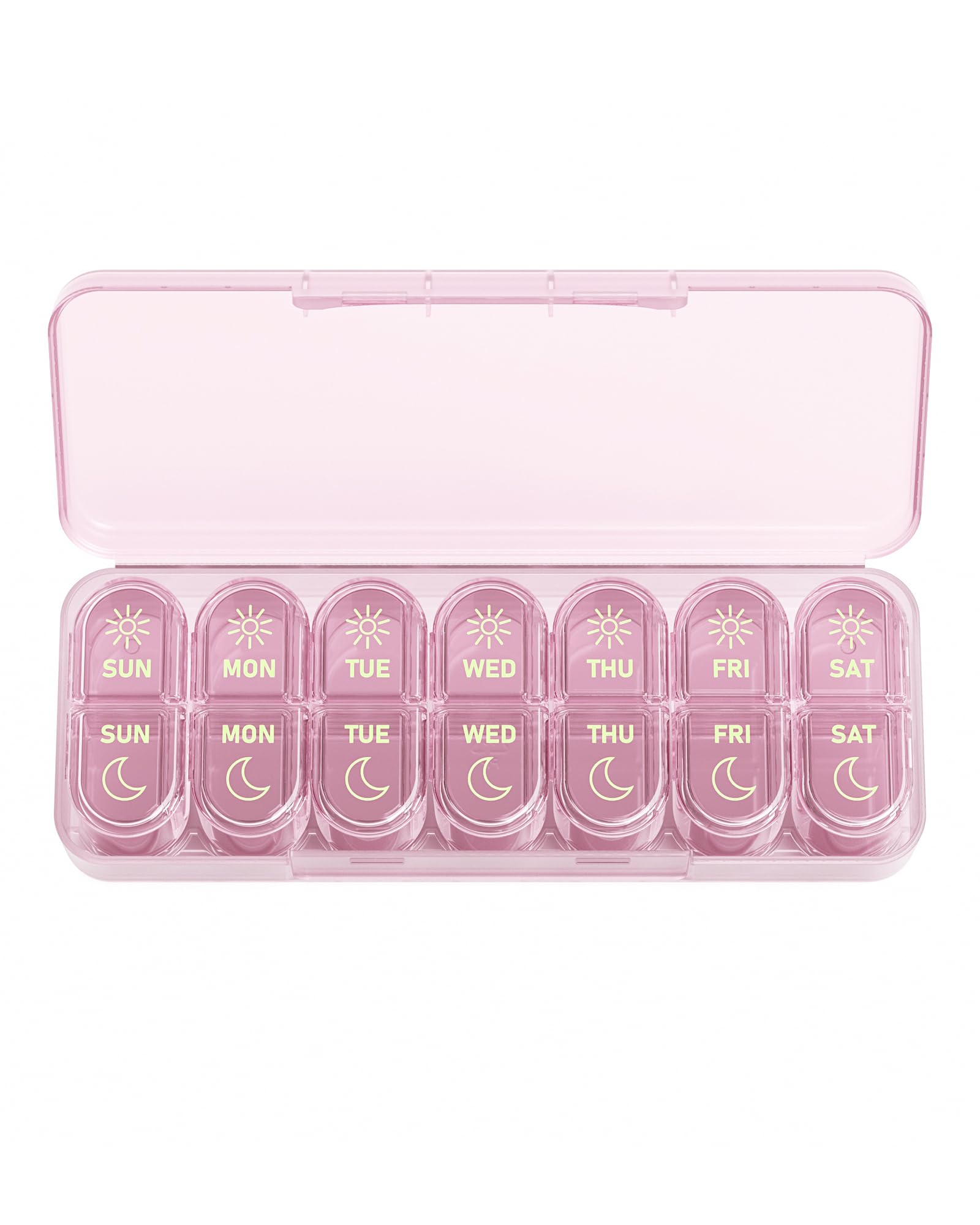 Daviky Weekly Pill Organizer 2 Times a Day, 7-Day AM PM Medicine Case, Travel-Friendly Pill Box for Fish Oils, Vitamins & Supplements 🍁 All In One Marketplace Canada