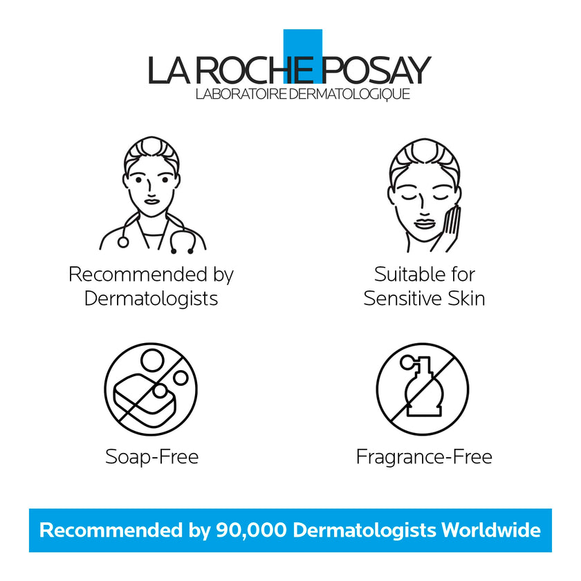 La Roche-Posay Face Cleanser, Toleriane Purifying Foaming Cream for Sensitive Skin with Glycerin, Cleanser and Makeup Remover, Fragrance Free, Preservative Free, Soap Free, Dermatologist Recommended Brand, 125 ML 🍁 All In One Marketplace Canada