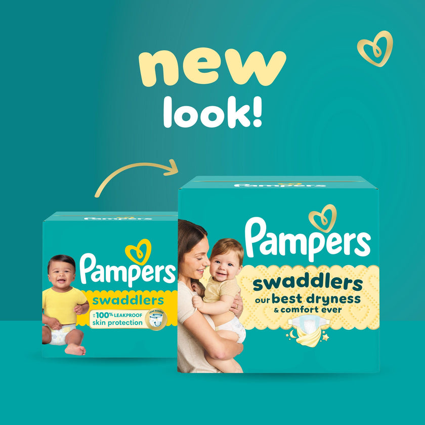 Pampers Swaddlers Diapers, Size 2 (10-22 lbs), 84 Count, Absorbent, Keeps Baby Dry and Comfortable, Skin Safe Disposable Baby Diaper 🍁 All In One Marketplace Canada