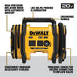 DEWALT 20V MAX* Cordless Tire Inflator, Tool Only (DCC020IB) 🍁 All In One Marketplace Canada