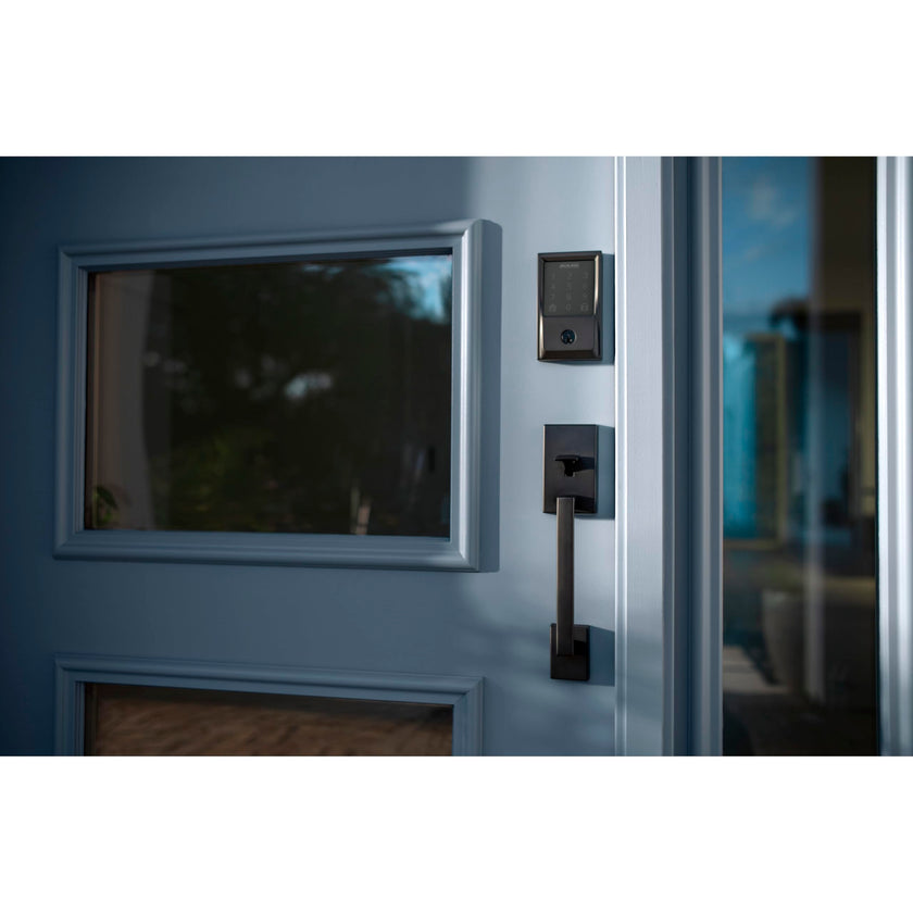 Schlage Encode Smart WiFi Deadbolt Lock with Greenwich Trim, Matte Black 🍁 All In One Marketplace Canada