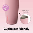Owala FreeSip Sway Insulated Stainless Steel Water Bottle with Two-Way Spout, Built-In Straw and Bucket Handle, Made for Travel, School, and Sports, 30oz, BPA Free, Leak Proof, Angel Food Cake 🍁 All In One Marketplace Canada