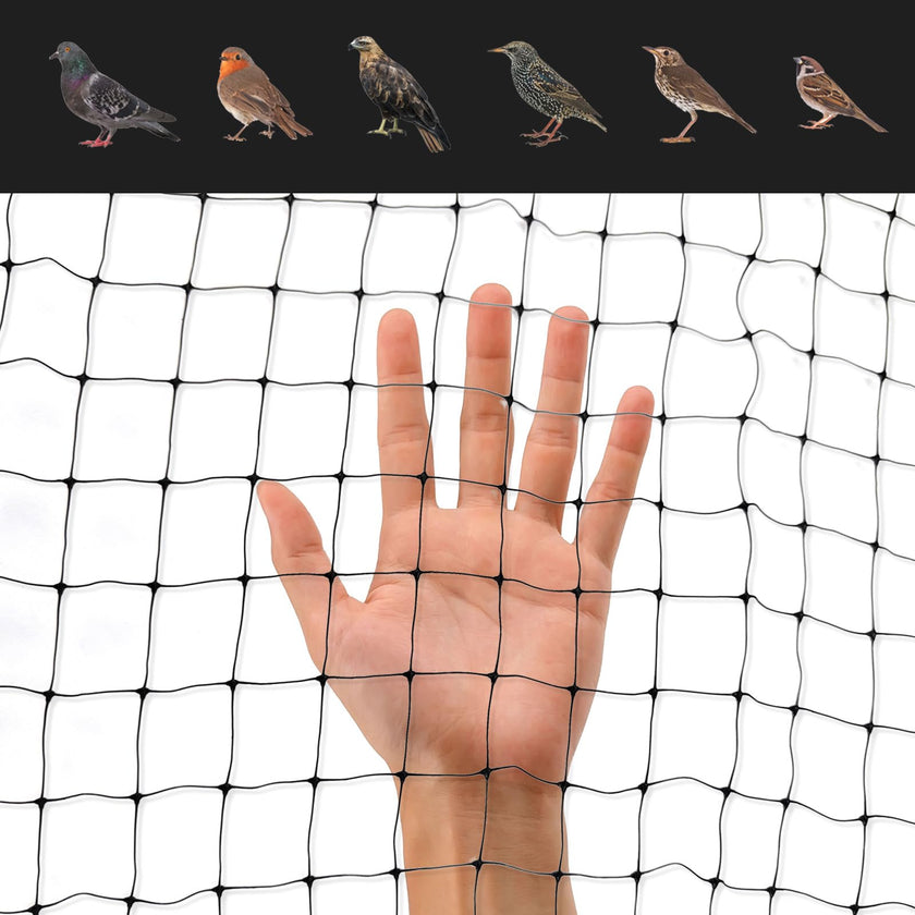 Bird Netting for Garden 7 x 100 Feet, Black Garden Protection Netting Heavy Duty Wire Mesh Net Barrier, Protect Plants Fruits Trees from Rodents Birds Deer Poultry Reusable Animal Fencing (1) 🍁 All In One Marketplace Canada