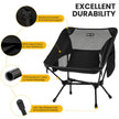 Overmont Lightweight Folding Camping Chair - Compact Backpacking Chair with Anti-Slip Feet Side Pocket Carry Bag - Stable Portable Ultralight for Outdoor Hiking Lawn Camp, Supports 330LBS, 1pack 🍁 All In One Marketplace Canada