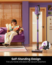 Cordless Vacuum Cleaner, 500W 45KPA 50Mins Stick Vacuum Cleaners for Home with LED Light, Self-Standing, Anti-Tangle Brush & 1.6L Dust Cup, Lightweight Vacuum for Pet Hair, Carpets, Hard Floors 🍁 All In One Marketplace Canada