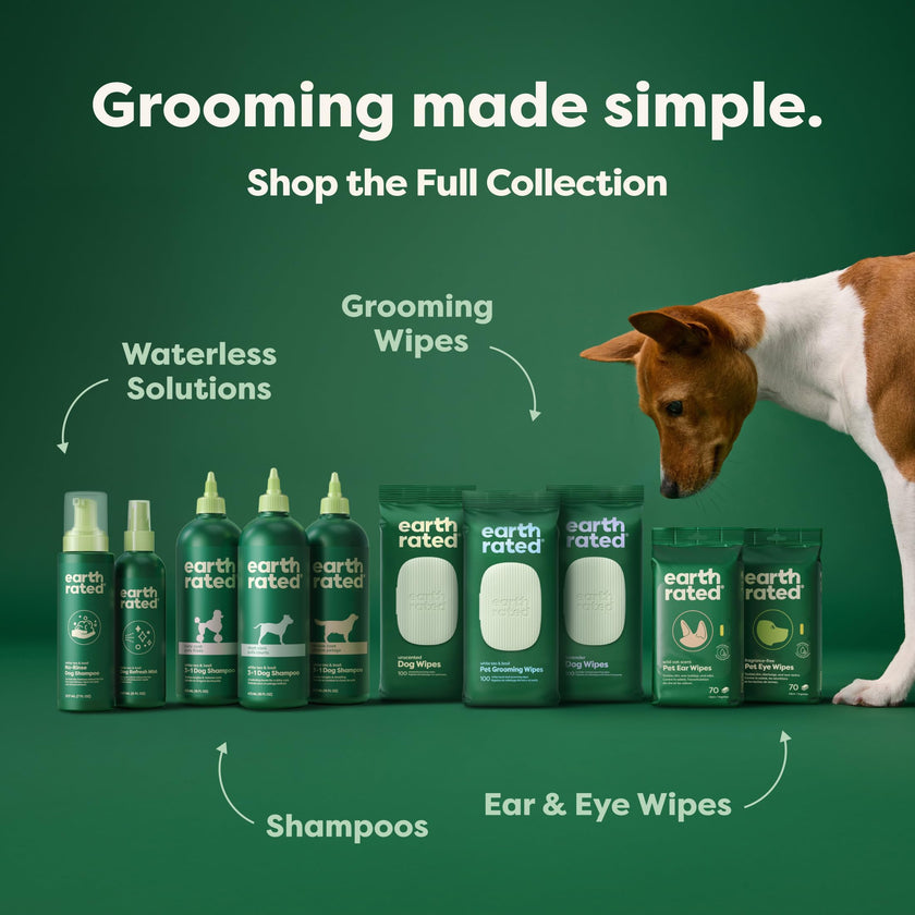 Earth Rated (A Canadian Company), 3-in-1 Detangling Dog Shampoo and Conditioner, Deodorizing Oatmeal Shampoos for Dogs and Puppies, Great for Smelly Pets, White Tea and Basil Scent, 473 ml 🍁 All In One Marketplace Canada