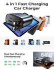 LISEN Retractable Car Charger, for Gifts for Him Her, 84W Cars Adapter USB C Fast Charger for iPhone 17 Pro Max, Car Accessories Gadgets for Men, Anniversary Birthday Gifts for Men Women 🍁 All In One Marketplace Canada