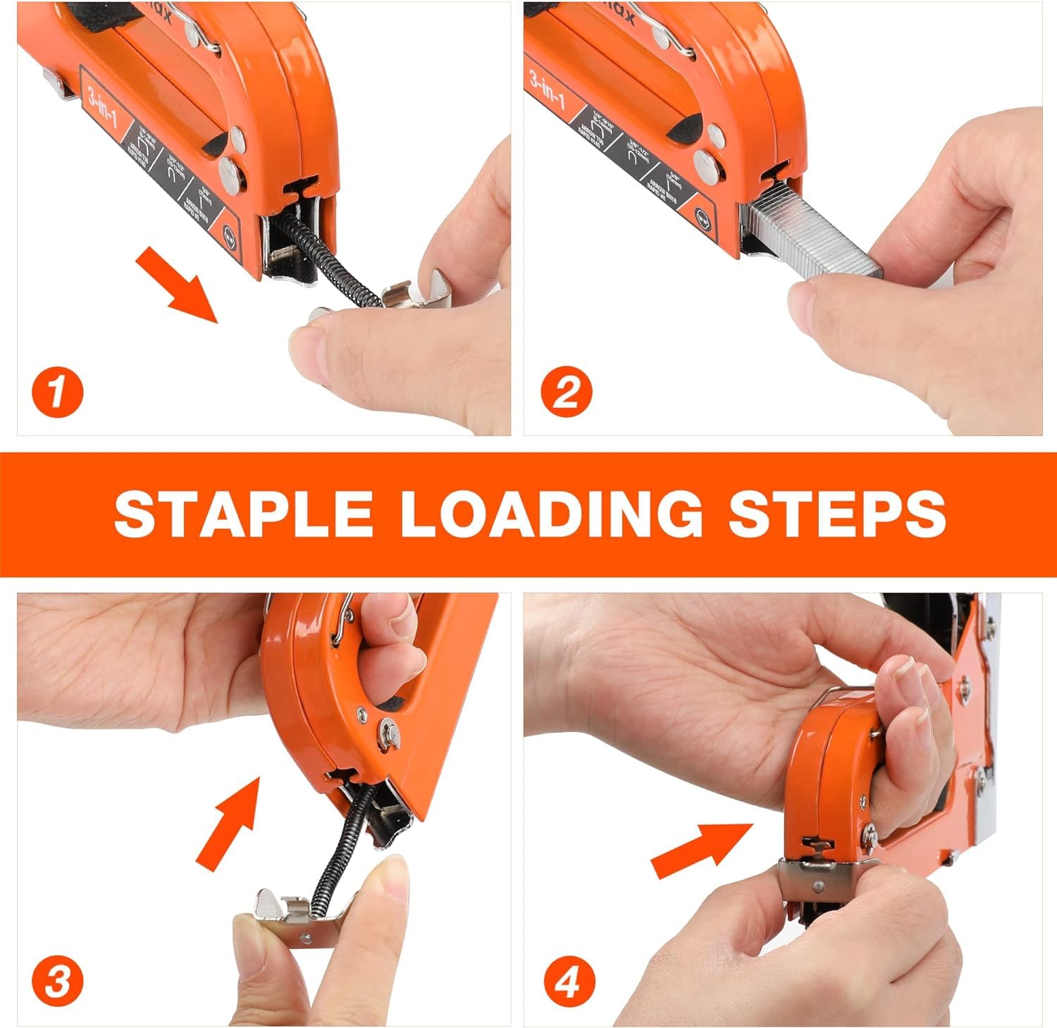 ValueMax Staple Gun Kit, 3-in-1 Stapler with 3000 Staples for Furniture, Wood, Cable, DIY, Craft, Canvas 🍁 All In One Marketplace Canada