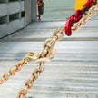 VEVOR Transport Binder Chain, 7100 lbs Working Load Limit, 3/8'' x 20' G80 Tow Chain Tie Down with Grab Hooks, DOT Certified, Galvanized Coating Manganese Steel for Dock Factory Construction Site 🍁 All In One Marketplace Canada