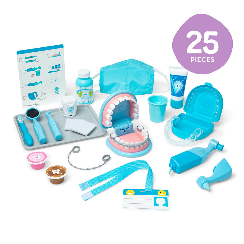 Melissa & Doug Super Smile Dentist Kit with Pretend Play Set of Teeth and Dental Accessories (25 Toy Pieces) Pretend Dentist Play Set, for Kids Ages 3+ 🍁 All In One Marketplace Canada