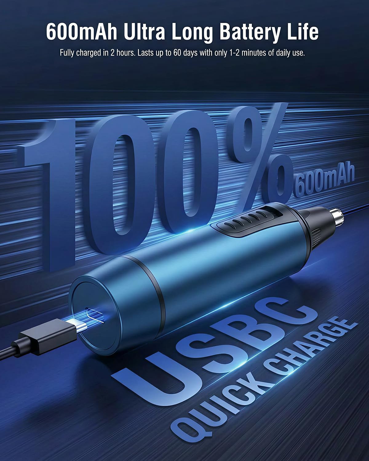 Nose Hair Trimmer for Men and Women Professional USB Rechargeable Ear and Nose Trimmer for Ear Eyebrow Facial Hair Trimmer Body Grooming Kit IPX7 Waterproof Dual Edge Blades for Easy Cleansing 🍁 All In One Marketplace Canada