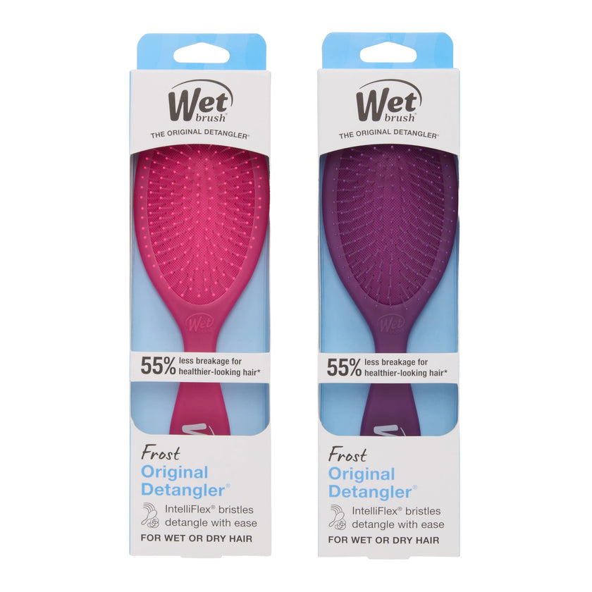 Wet Brush Original Detangler Hair Brush, Pink and Purple - 2 Piece Bundle 🍁 All In One Marketplace Canada