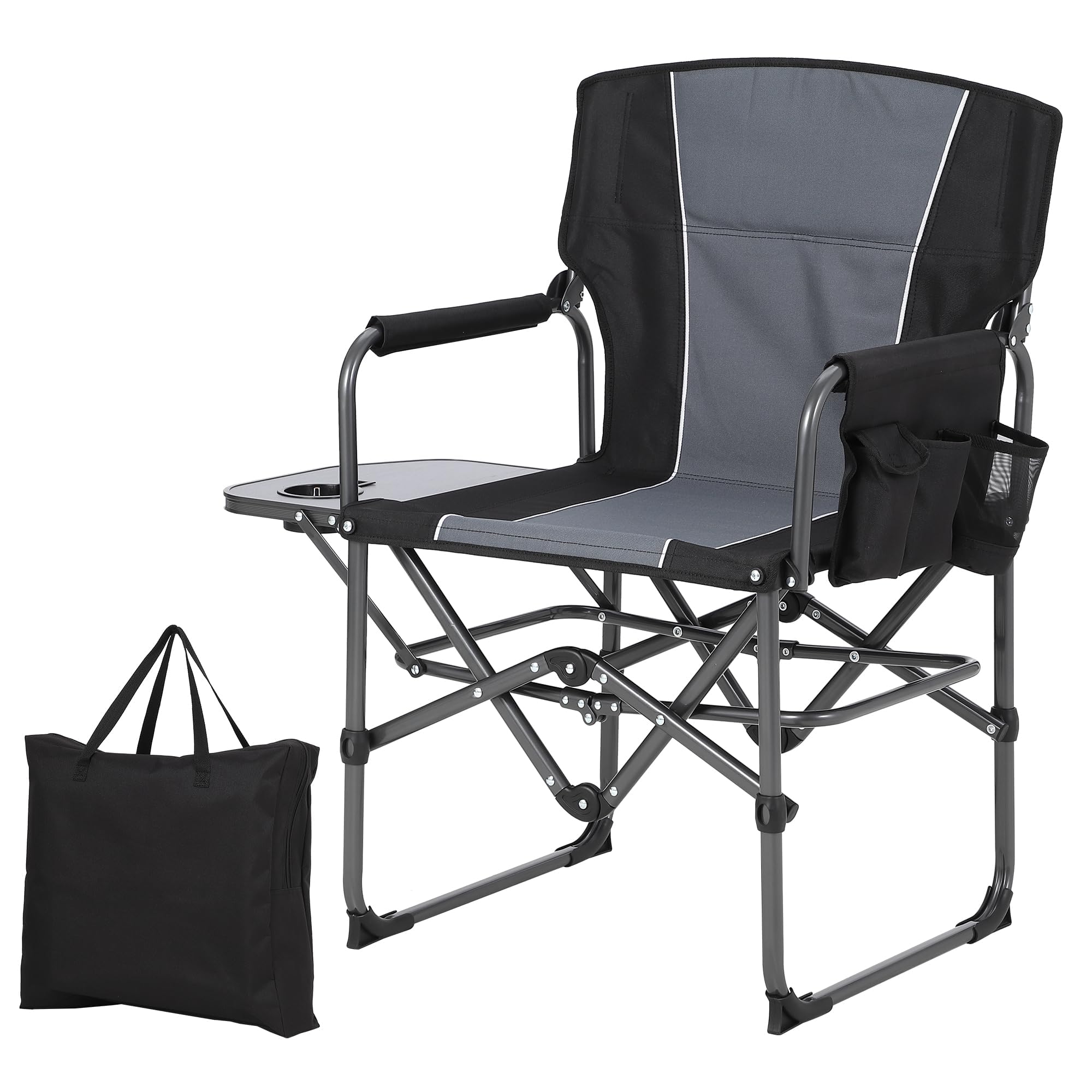 Oversized Heavy Duty Folding Camping Director Chair for Adults 🍁 All In One Marketplace Canada