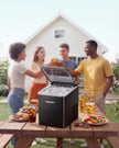 EUHOMY Countertop Ice Maker, 26.5 lbs/24H Portable Ice Machine with Ice Scoop & Basket, Fast 6-10 Mins Ice Making, 2 Ice Sizes, Ideal for Home, Kitchen, RV, Party 🍁 All In One Marketplace Canada