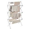 SONGMICS Foldable Clothes Drying Rack, Laundry Drying Rack, Clothes Airer, Steel Frame, 37 x 75 x 135.1 cm, Easy Assembly, Indoor Outdoor Use, White ULLR771W01 🍁 All In One Marketplace Canada