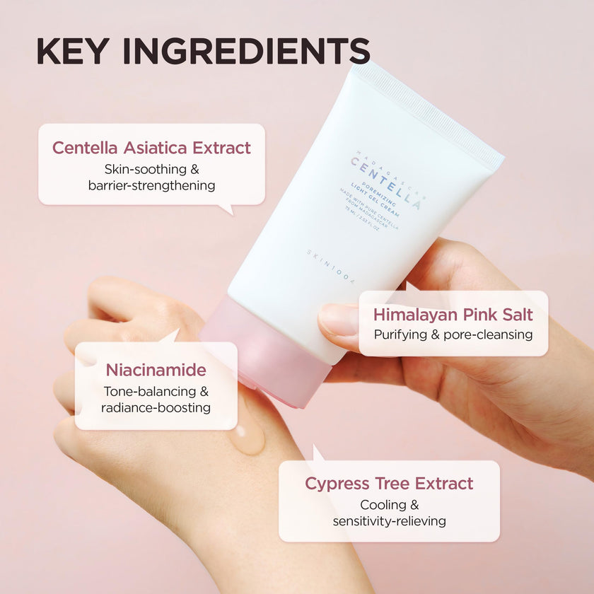 SKIN1004 Madagascar Centella Poremizing Light Gel Cream 2.53 fl.oz (75ml) | Tightens Pores | Soothes Irritated Skin 🍁 All In One Marketplace Canada