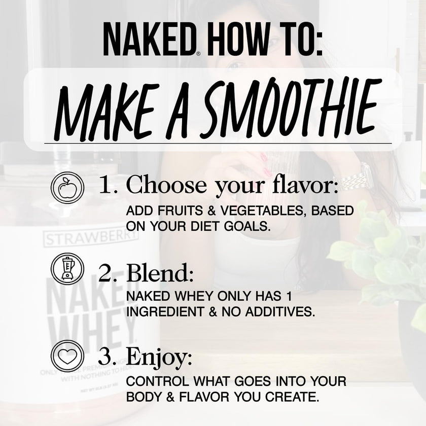 NAKED WHEY 5LB 100% Grass Fed Whey Protein Powder - 1 Undenatured, Bulk, Unflavored - GMO, Soy, and Gluten Free - No Preservatives - Stimulate Muscle Growth - Enhance Recovery - 76 Servings 🍁 All In One Marketplace Canada