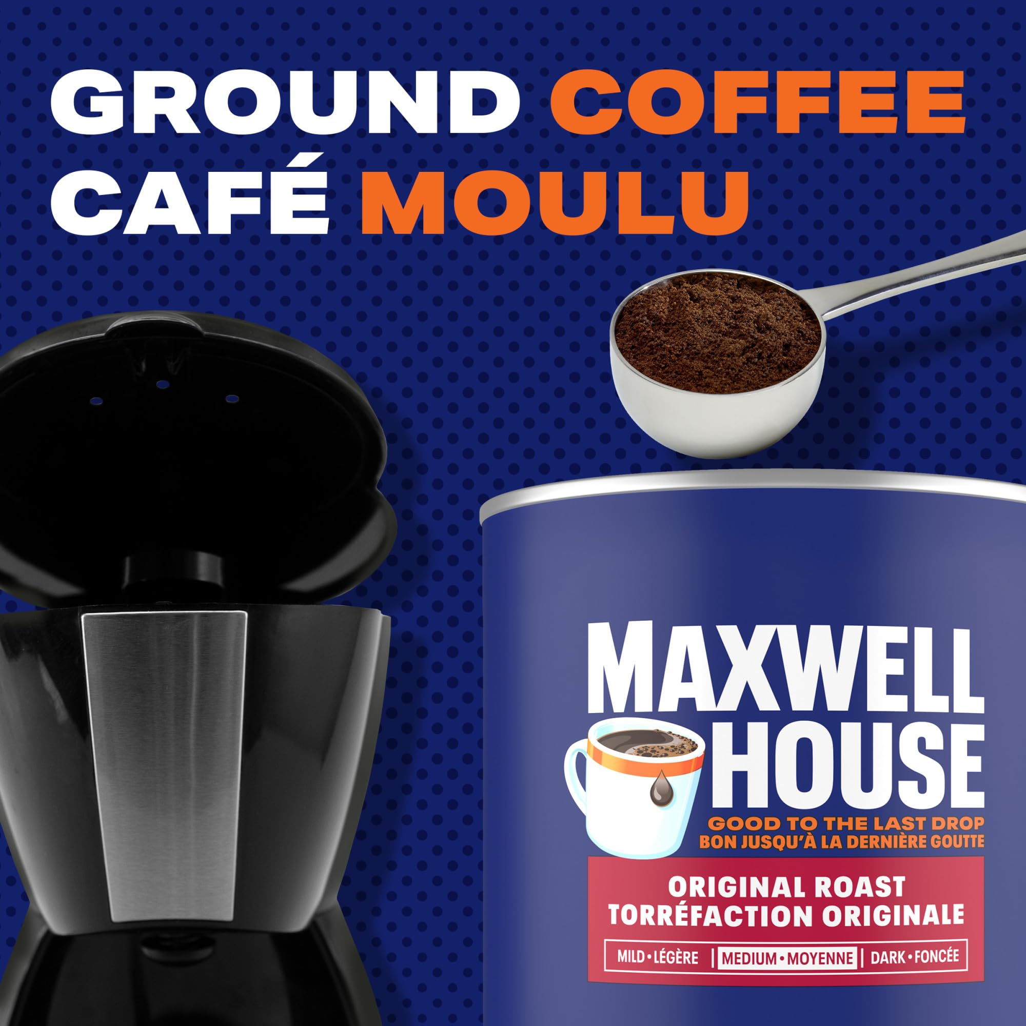 Maxwell House Original Roast Ground Coffee, 864 g Canister 🍁 All In One Marketplace Canada