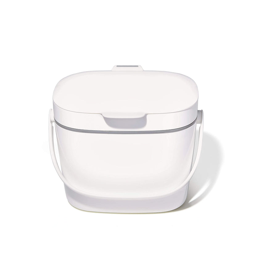 NEW OXO Good Grips Easy-Clean Compost Bin, White, 1.75 GAL/6.62 L 🍁 All In One Marketplace Canada