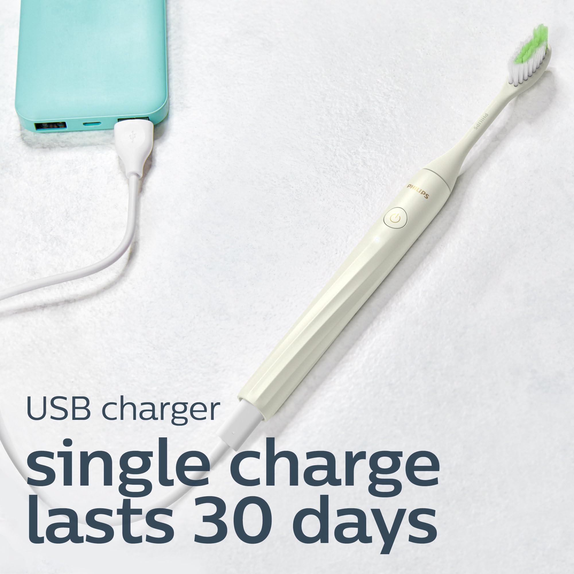 Philips One by Sonicare Rechargeable Toothbrush, 1 Brush Head, White 🍁 All In One Marketplace Canada