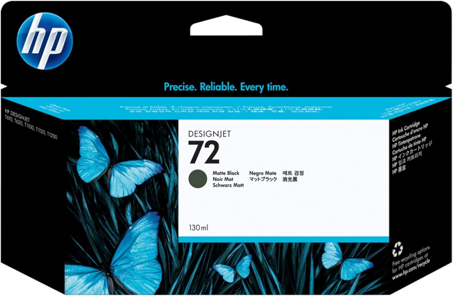 HP 72 Matte Black Ink Cartridge (C9403A)