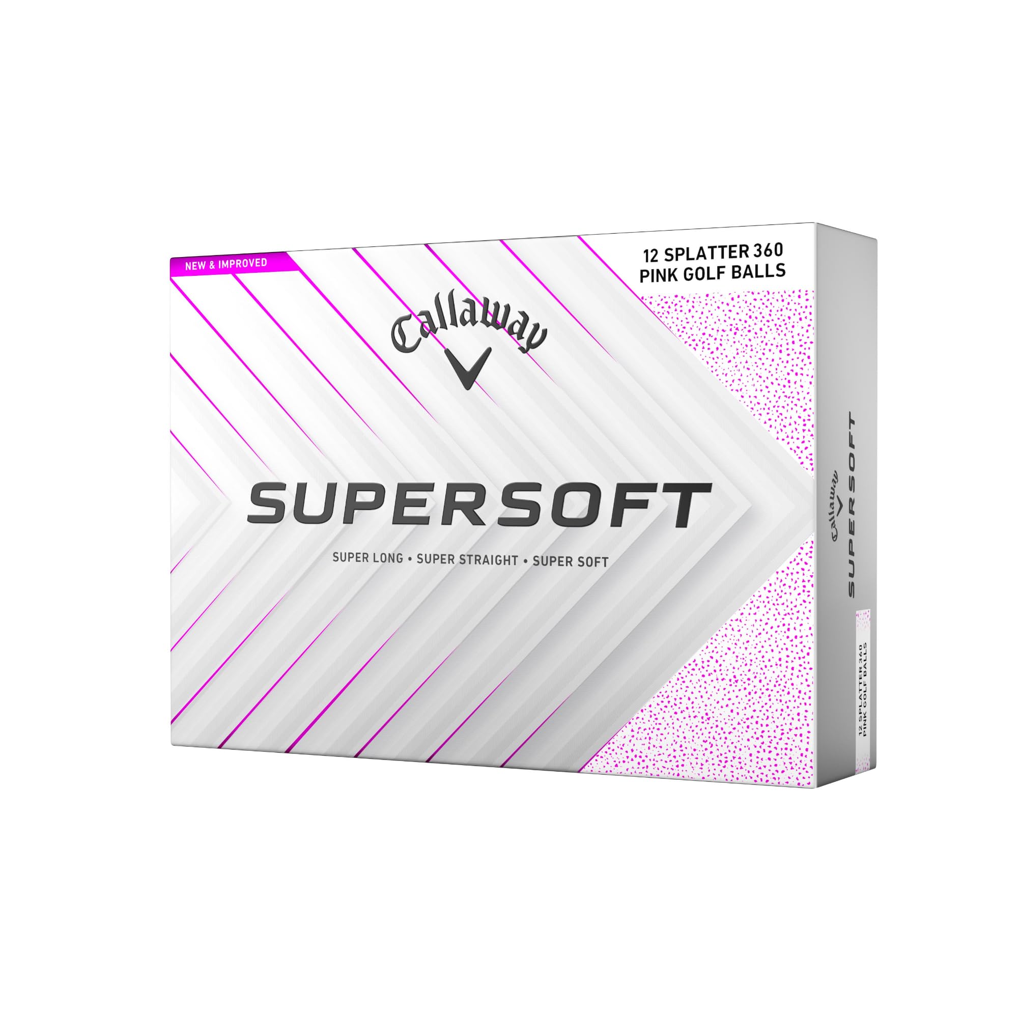 Callaway Golf Supersoft Golf Balls (2025, Pink Splatter) 🍁 All In One Marketplace Canada