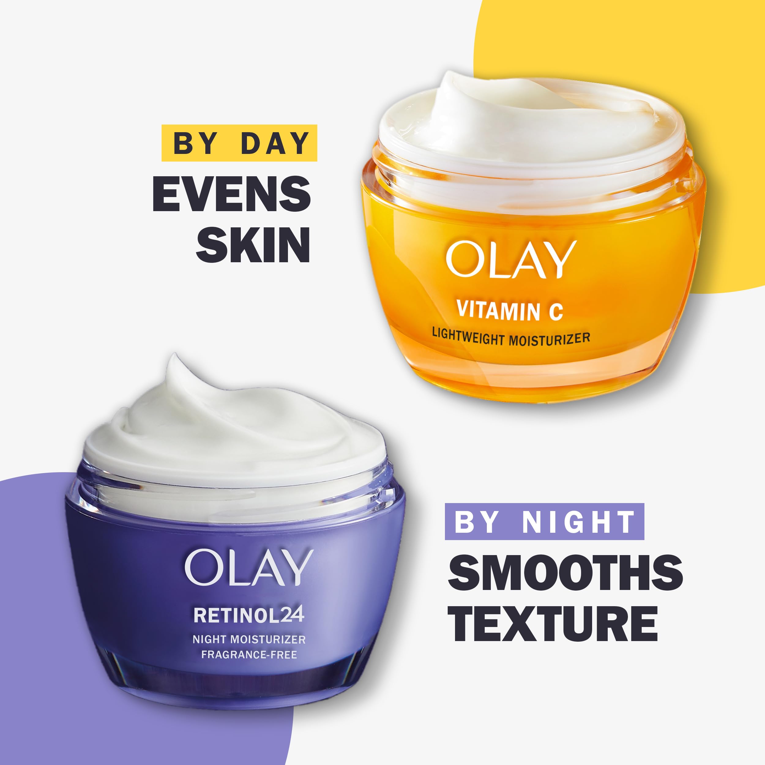 Olay Retinol 24 Face Moisturizer, Anti-Aging Night Cream for Women, Fragrance-Free, Non Greasy - Anti-Wrinkle, Smooth Fine Lines, Tightening, Hydrating Skin Care - Peptides, Glycerin, 50 mL 🍁 All In One Marketplace Canada