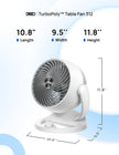 DREO Fan for Bedroom, 12 Inches, 70ft Powerful Airflow, 25db Quiet Table Air Circulator Fans for Whole Room, 120° Adjustable Tilt Desk Fan, 3 Speeds, Desktop Fan for Home, Office, Kitchen, RV 🍁 All In One Marketplace Canada