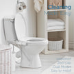 BIGCOW Bidet Attachment for Toilet, Ultra-Slim Dual Nozzle (Frontal & Rear Wash) Hygienic Toilet Bidet, Fresh Cold Water Pressure Adjustable Bidet Attachment with Stainless Steel Inlet 🍁 All In One Marketplace Canada