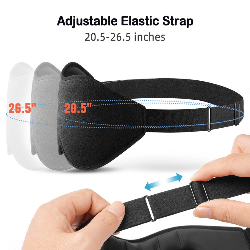 LitBear Sleep Mask for Side Sleeper Women Men, Eye Mask for Sleeping Light Blocking, 3D Contoured Cup Sleeping Mask, Soft Breathable Sleep Eye Mask with Adjustable Elastic Strap for Flight Nap 🍁 All In One Marketplace Canada