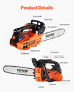 VEVOR Gas Chainsaw, 25.4CC 12
