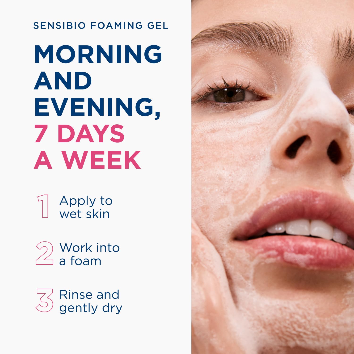 Bioderma Sensibio Foaming Gel Gentle Face Cleanser, Cleansing and Makeup Removing Refreshing Feeling for Sensitive Skin, Unscented, 16.9 Fl Oz 🍁 All In One Marketplace Canada