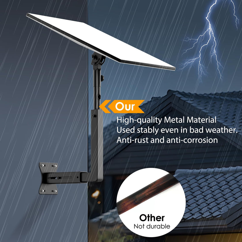Bloazzup Starlink Mount for Standard 4/4X/Gen 3, Adjustable Starlink Wall Mount Gen 3/V3 with Telescoping Arm, Rustproof, Weatherproof for Concrete/Wood Walls, Starlink Wall Mounts for Dishes 🍁 All In One Marketplace Canada