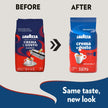 Lavazza Crema E Gusto Whole Bean Coffee Dark Roast 1 kg Bag, Crema E Gusto ,Authentic Italian, Blended and roasted in Italy, Full-bodied dark roast with creamy and full-bodied, with spices notesbl, 1 kg (Pack of 1) packaging may vary