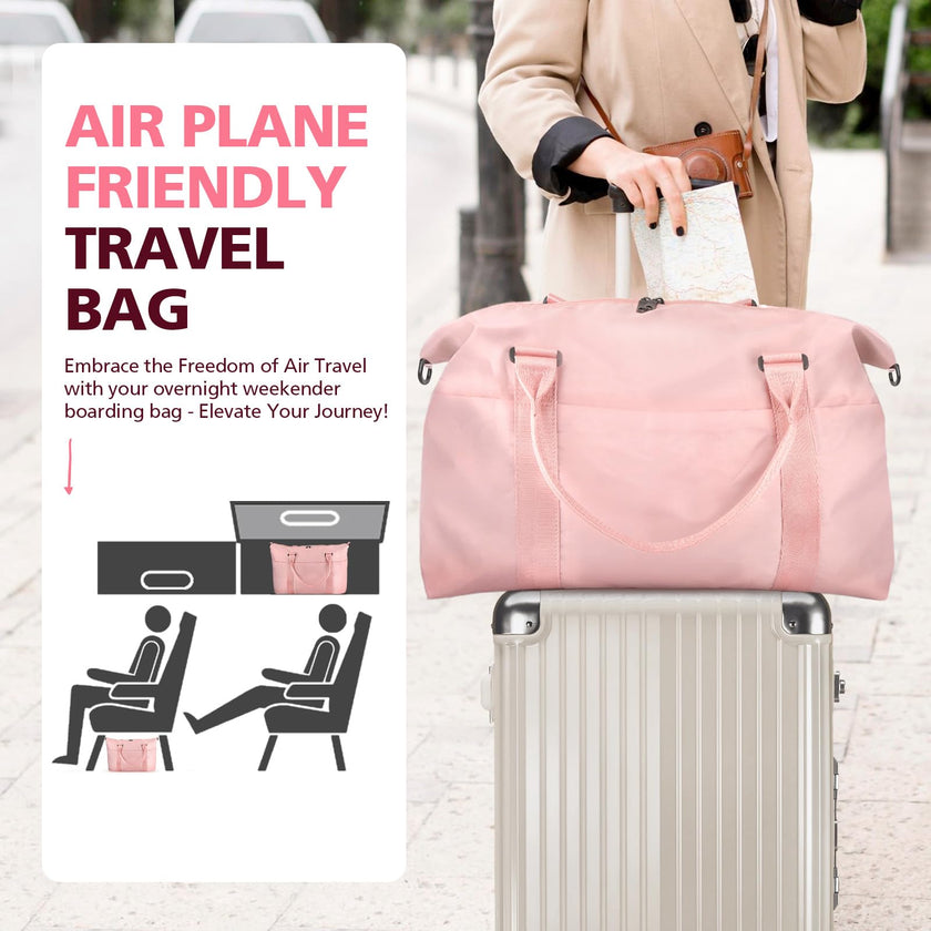 EASYFUN Travel Duffle Bag, Waterproof Weekender Carry On Tote Bags for Women, Men, Hospital Bag, Overnight Bag Luggage with Trolley Sleeve 🍁 All In One Marketplace Canada