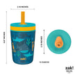 Zak Designs Underwater Kelso 15oz Leak-Proof Toddler Straw Cups, 2-Pack 🍁 All In One Marketplace Canada