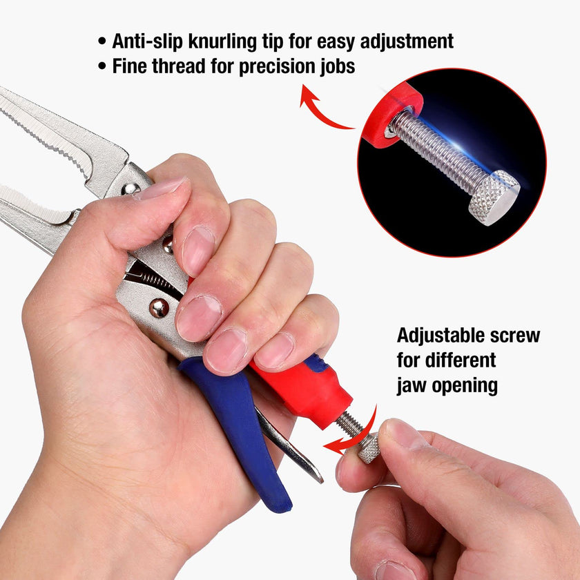 WORKPRO 3-piece Locking Pliers Set, 10-inch Curved Jaw, 7-inch Curved Jaw and 6-1/2-inch Straight Jaw 🍁 All In One Marketplace Canada