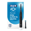 Oral-B iO2 Electric Toothbrush, for an Easy Switch to Electric, Night Black, Rechargeable Electric Toothbrushes, iO Series 2 Starter Kit with 1 Power Toothbrush and 2 Brush Heads 🍁 All In One Marketplace Canada