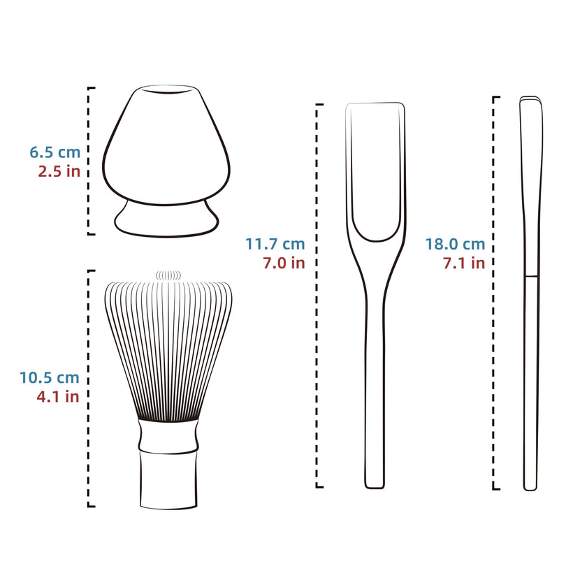 TEANAGOO MA-01 Japanese Matcha Ceremony Accessory, Matcha Whisk (Chasen), Traditional Scoop (Chashaku), Tea Spoon, Whisk Holder, The Perfect Set to Prepare a Traditional Cup of Matcha. 🍁 All In One Marketplace Canada