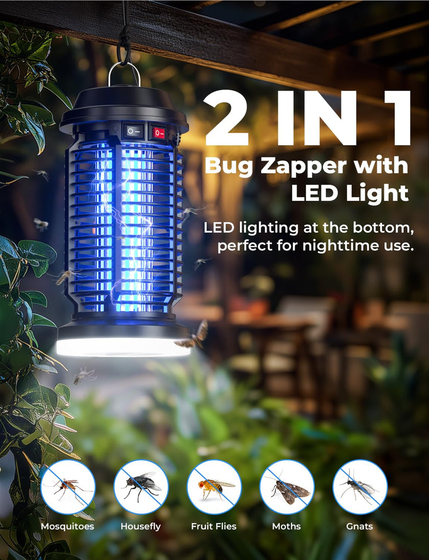 YISSVIC Bug Zapper Outdoor Indoor Waterproof Electric Mosquito Zapper 4200V Plug in for Kitchen Patio Courtyard Garden Camping 🍁 All In One Marketplace Canada