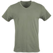 Gildan Men's V-Neck T-Shirts, Multipack, Style G1103, Black/Sport Grey/Charcoal/Military Green (5-Pack), Large 🍁 All In One Marketplace Canada