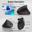 TECKNET Ergonomic Mouse, Rechargeable Vertical Ergo Mouse Wireless, Silent 2.4GHz 6 Buttons Optical Carpal Tunnel Mouse, 5 Adjustment Levels, Up to 4800DPI Wireless Mouse for Laptop, Desktop, PC 🍁 All In One Marketplace Canada