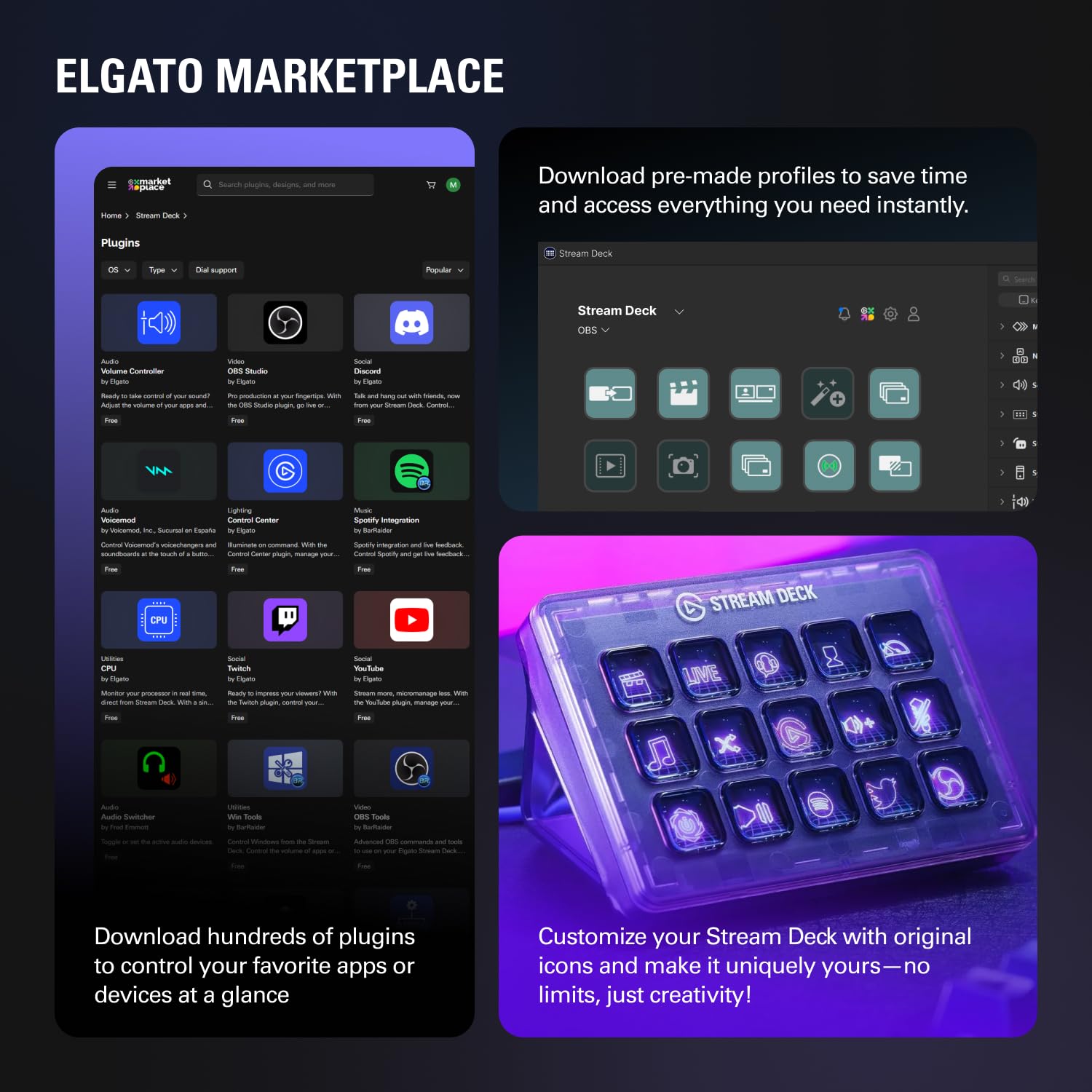 Elgato Stream Deck MK.2 Studio Controller, 15 Macro Keys 🍁 All In One Marketplace Canada