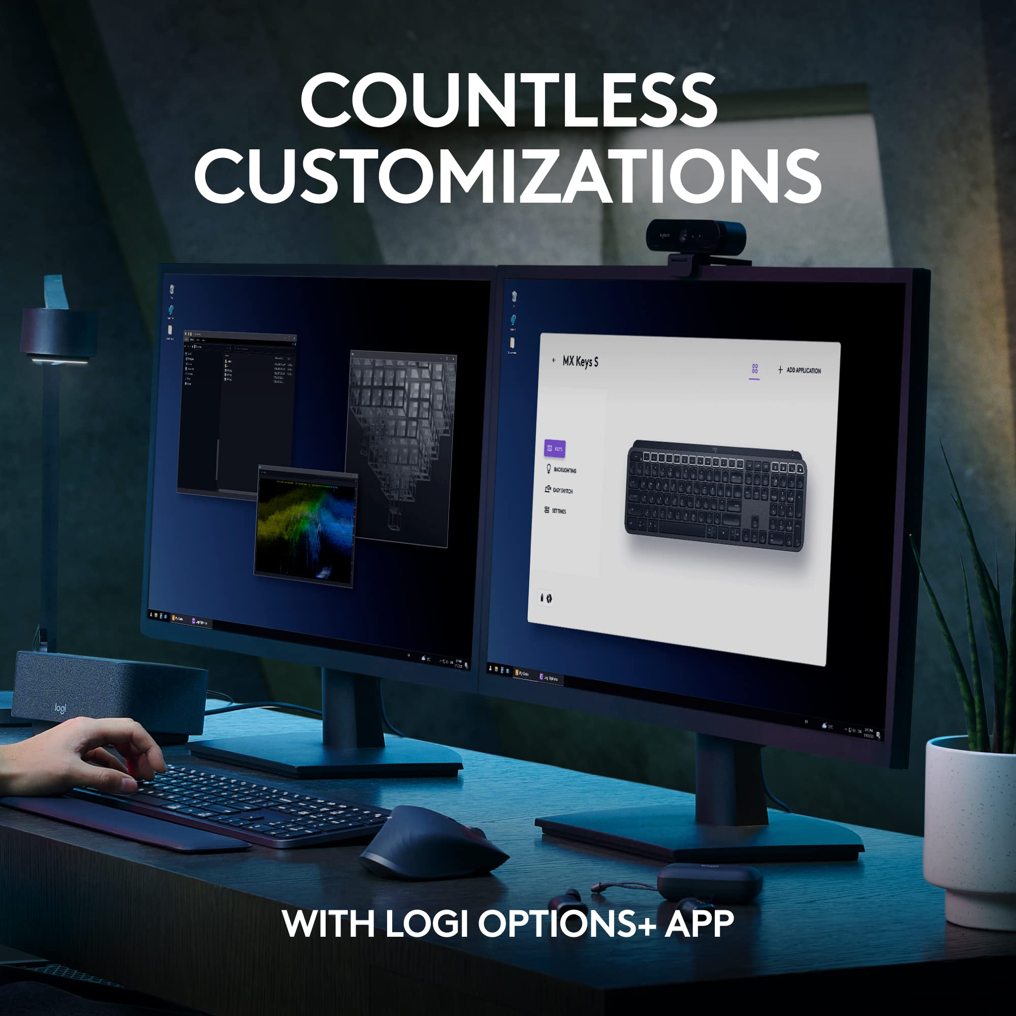 Logitech MX Keys S Wireless Keyboard, Low Profile, Fluid Precise Quiet Typing, Programmable Keys, Backlighting, Bluetooth, USB C Rechargeable, for Windows PC, Linux, Chrome, Mac - Graphite 🍁 All In One Marketplace Canada