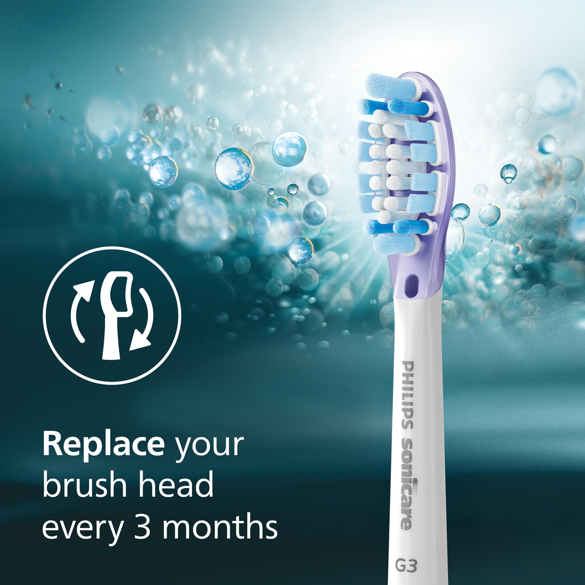 Philips Sonicare G3 Two-in-One Brush Heads, 2-Pack, 6 Month Supply, White 🍁 All In One Marketplace Canada